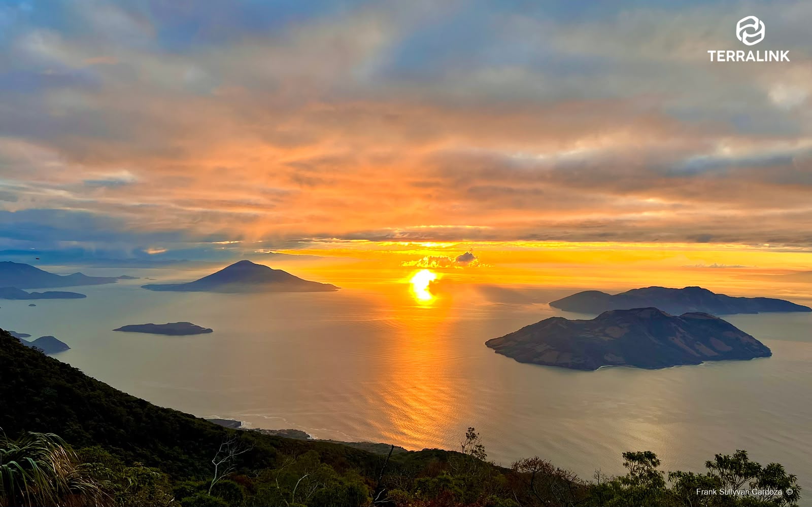 Atardecer sobre el Golfo de Fonseca, El Salvador